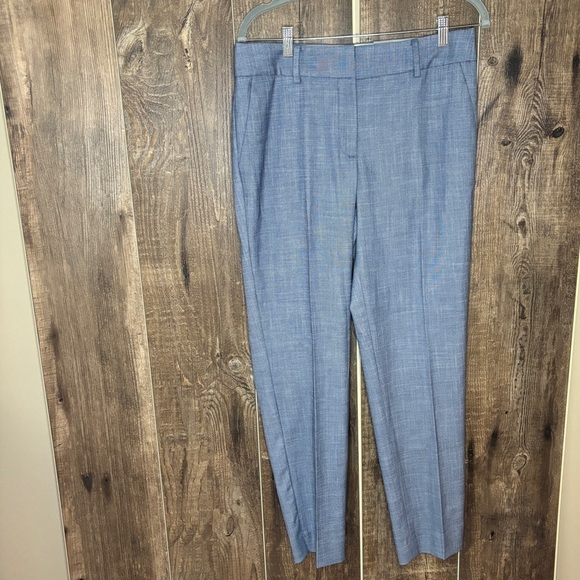 NEW Talbots Hampshire Straight Leg Ankle Length Pant Mills Navy Multi Women's 6 - Picture 4 of 14
